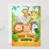 Wilde Eén - Safari Dieren Kaart (Achterkant)