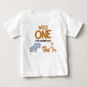 Wilde Eén Safari Thema Jongens 1e Verjaardag (Voorkant)