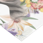 Wilde een schattige safari zebra giraffe 1 verjaar medium tafelloper (Hoek)