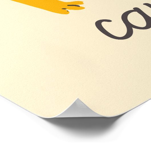 Wilde Eén Tijgerkat Poster (Hoek)