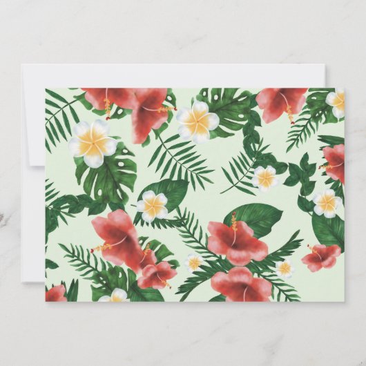 Wilde Eén Tropische Exotische Papegaaien Baby Show Kaart (Achterkant)