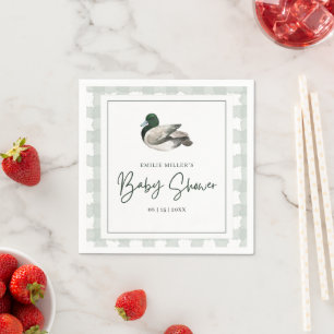Wilde Eend Baby Shower Feestje Geslachtsneutrale B Servet