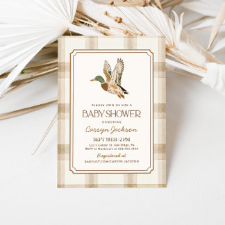 Wilde Eend Baby Shower Kaart