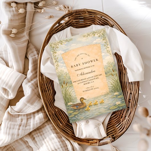 Wilde Eend Baby Shower Kaart