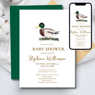 Wilde Eend Baby Shower Kaart