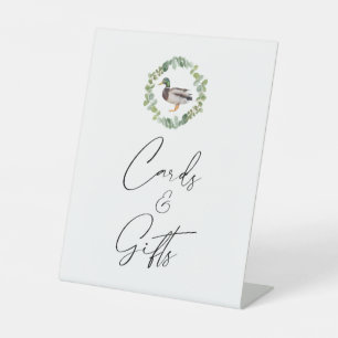 Wilde Eend Baby Shower Kaarten en Cadeaus Bord Reclamebord Met Voetstuk