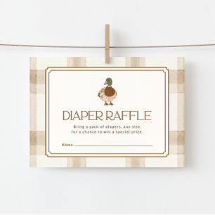 Wilde Eend Baby Shower Luier Raffle Informatiekaartje