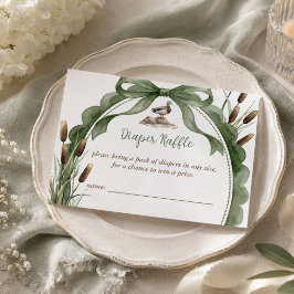 Wilde Eend Baby Shower Luier Raffle Informatiekaartje