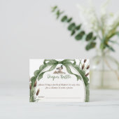Wilde Eend Baby Shower Luier Raffle Informatiekaartje (Staand voorkant)