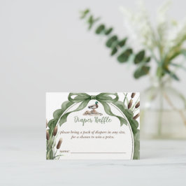 Wilde Eend Baby Shower Luier Raffle Informatiekaartje