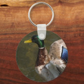 wilde eend die op het punt staat sleutelhanger te  (Voorkant)