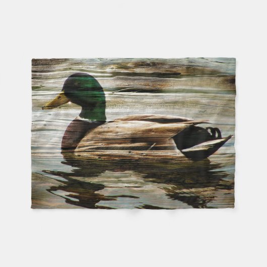 Wilde Eend Fleece Deken (Voorkant (Horizontaal))