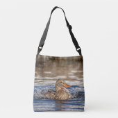 Wilde Eend in Downing Park Crossbody Tas (Achterkant)