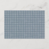Wilde Eend Jacht Gingham Baby Cadeau Kaart (Achterkant)