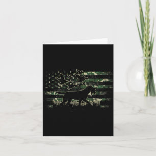 Wilde Eend Jacht Hond Camouflage Amerikaanse Vlag Kaart