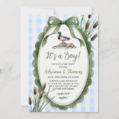 Wilde Eend Jongen Baby Shower  Kaart (Voorkant)