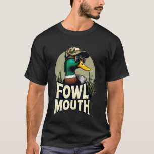 Wilde Eend Kippenbek Grappige Jager Eend Jagen T-shirt