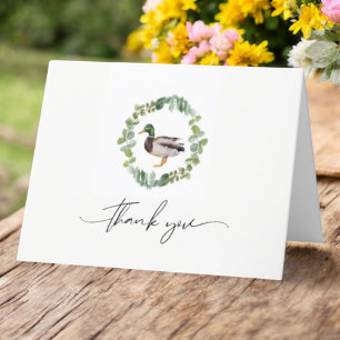 Wilde Eend Kleine Eend Baby Shower Vouwkaart Bedankkaart