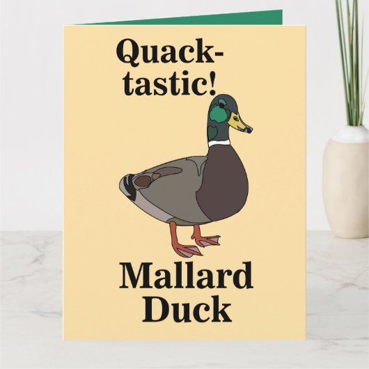 Wilde Eend Kwak-Tastische Eend Kaart (Voorkant)