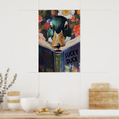 Wilde Eend Lucky Art Print Whimsical Natuur Vogel (Keuken)