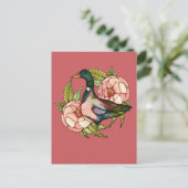 Wilde Eend Pioen Natuurliefhebbers Briefkaart (Staand voorkant)
