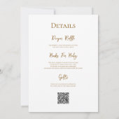 Wilde Eend | QR Code Cadeau Registratie Baby Showe Kaart (Achterkant)