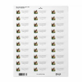 Wilde eend retouradres etiket (Full Sheet)
