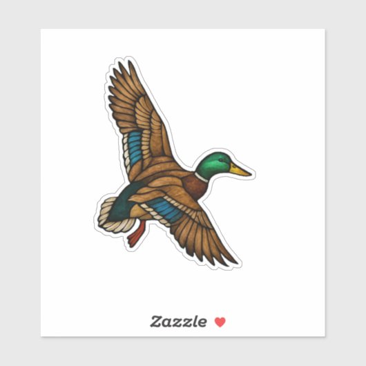 Wilde Eend Sticker (Vel)