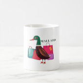 Wilde eend woordgrap grappige vogel koffiemok (Center)