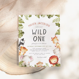 Wilde eenden Dieren en Botanische Jongen Birthday  Briefkaart
