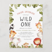 Wilde eenden Dieren en Botanische Jongen Birthday Briefkaart (Voorkant)