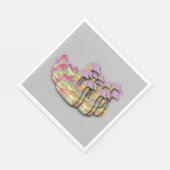 Wilde eenden in een kudde servet (Hoek)