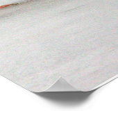 Wilde Eenden op IJsposter Poster (Hoek)