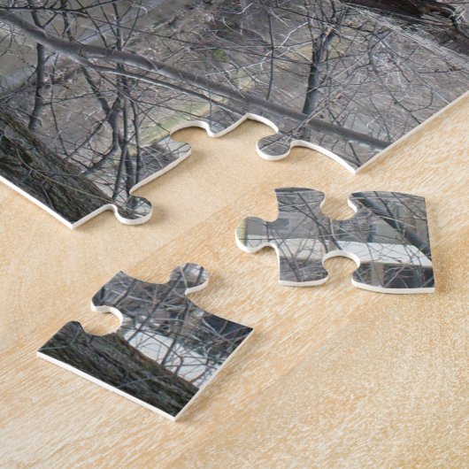 wilde eendenpaar legpuzzel (Zijkant)