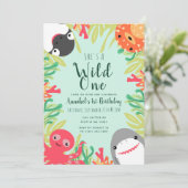 Wilde eenhoevige Zeeen, kinderen, uitnodiging (Staand voorkant)