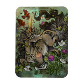 wilde eenhoorn magneet (Verticaal)