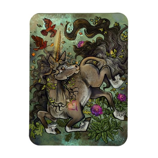 wilde eenhoorn magneet (Verticaal)