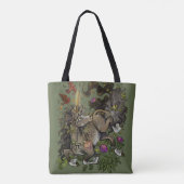 wilde eenhoorn tote bag (Achterkant)