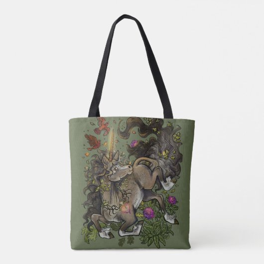 wilde eenhoorn tote bag (Achterkant)