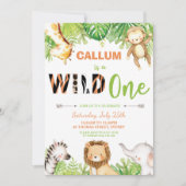 Wilde eenjarige jongen van Oerwouden Kaart (Voorkant)