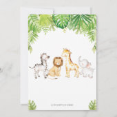 Wilde eenjarige jongen van Oerwouden Kaart (Achterkant)