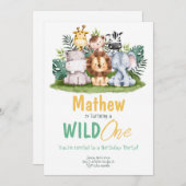 Wilde eenpartijdieren Vervroeging van geboorte Kaart (Voorkant / Achterkant)