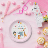 Wilde Eerste Verjaardag Papieren Bordje (Feest)