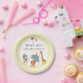 Wilde Eerste Verjaardag Papieren Bordje (Feest)