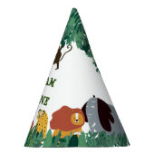 Wilde Eerste Verjaardagsfeestje Jungle Safari Feesthoedjes (Rechts)