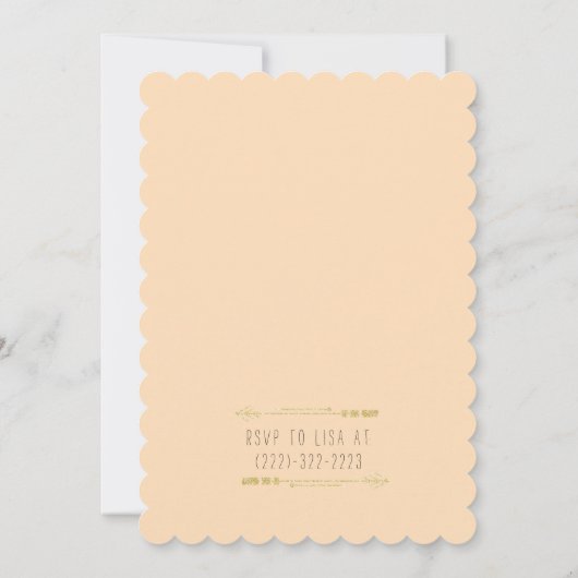 Wilde | Eerste verjaardagsfeestje uitnodigen foto Kaart (Achterkant)