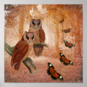 Wilde eigendom en Butterflies Poster (Voorkant)