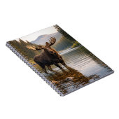 Wilde Elanden Bos Rivier Scène Notitieboek (Rechterzijde)