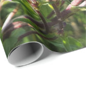 Wilde elegante paarse bloem cadeaupapier (Rol Hoek)