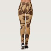 Wilde Elegantie: Bruine Dierenprint Leggings (Achterkant)